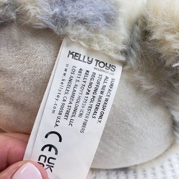 Adorable Gray Spotted Piglet 11" Pig Plush Kellytoy Stuffed Farm Animal - Picture 7 of 8